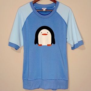 Lularoe Jane size Large Blue Short sleeved Shirt